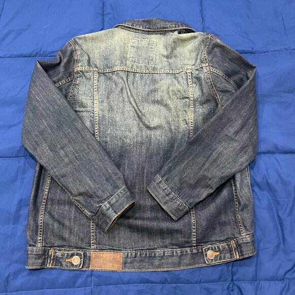 Nostic Denim Jacket - Size Large - Distressed Wash - Picture 3 of 4